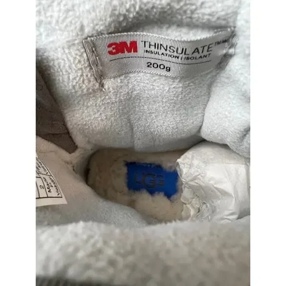 UGG Toty Snow Weather Boots Charcoal / Dive Blue Color Kids Size US 2 - Picture 9 of 10